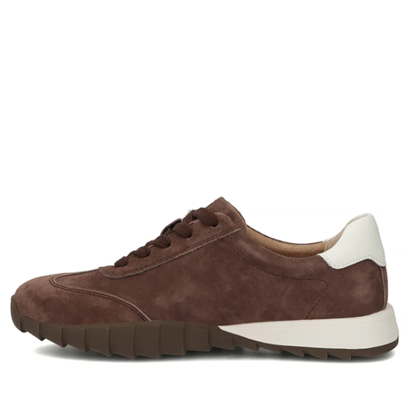 Filippo Leather Women’s Sneakers Retro Treaded Sole Brown DP7534-26-D-BR