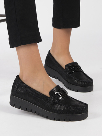 Filippo Leather Black Low Shoes