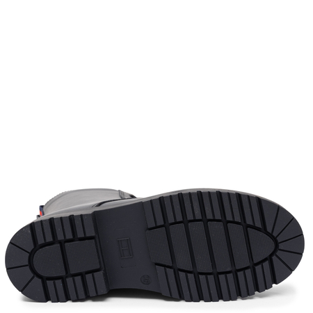 Tommy Hilfiger Modne Sznurowane Trzewiki Damskie Z Zamkiem Czarne T3A5-35157-BK