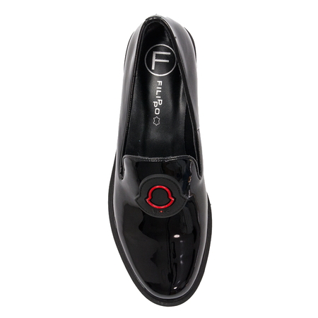 Filippo Black Flat Shoes DP3720/22 BK