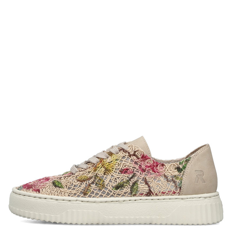 Rieker Wielokolorowe Sneakersy Damskie Ażurowe Tekstylne N9919-91