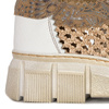 Maciejka Leather Woven Platform Lace-Ups Breathable Beige 05850-04/00-1