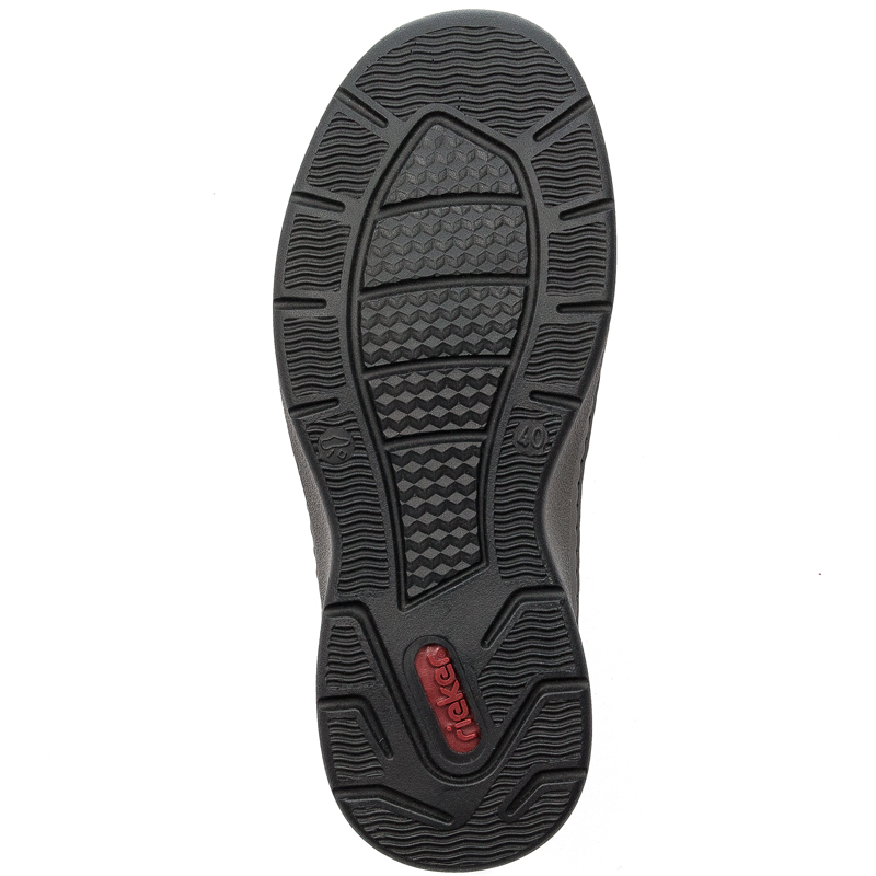 Rieker Men's slip-on shoes schwarz black