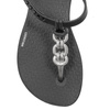 Ipanema Sandały japonki dziecięce dziewczęce Class Charm II Kids Black/Silver