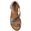  Inuovo Women's Leather Platform Sandals Rose Gold