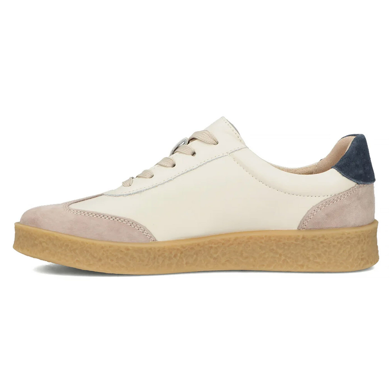 Filippo Leather Beige&Blue Low Shoes