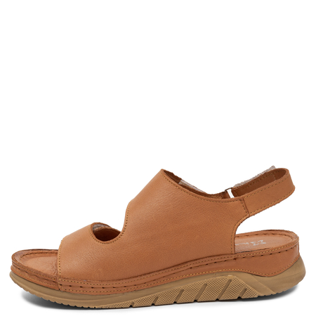 Maciejka Leather Platform Sandals Brown L4495-29/00-1