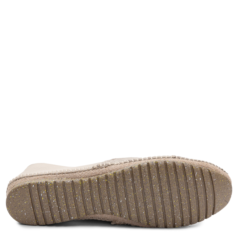 Maciejka Women's Leather Loafers Floral Pattern Beige 1930W-58/00-0