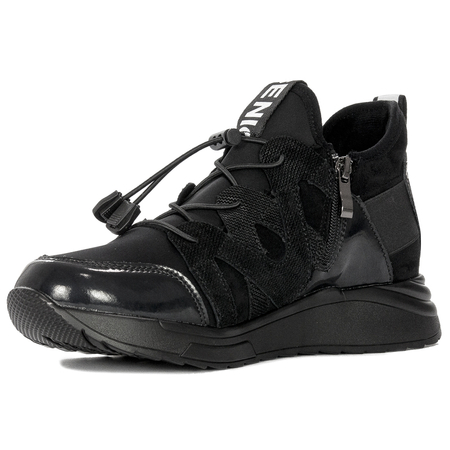 Półbuty Sneakersy damskie Filippo skórzane czarne