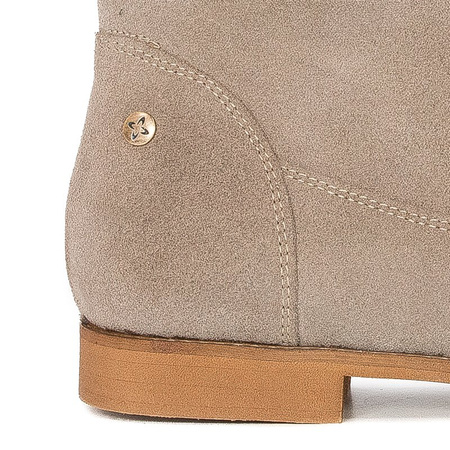 Maciejka Velour Slip-On Knee-High Boots Beige 05057-04/00-6