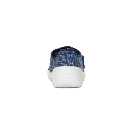 Befado Children's Boy's shoes with Velcro Speedy Navy Blue Cars