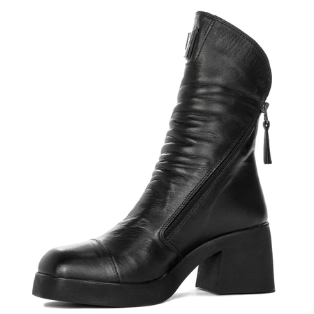Boccato Women's Leather Boots warmed Black
