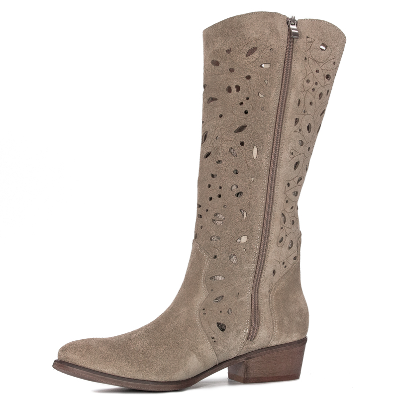 Maciejka 2875J-04/00-1 Beige Knee-High Boots