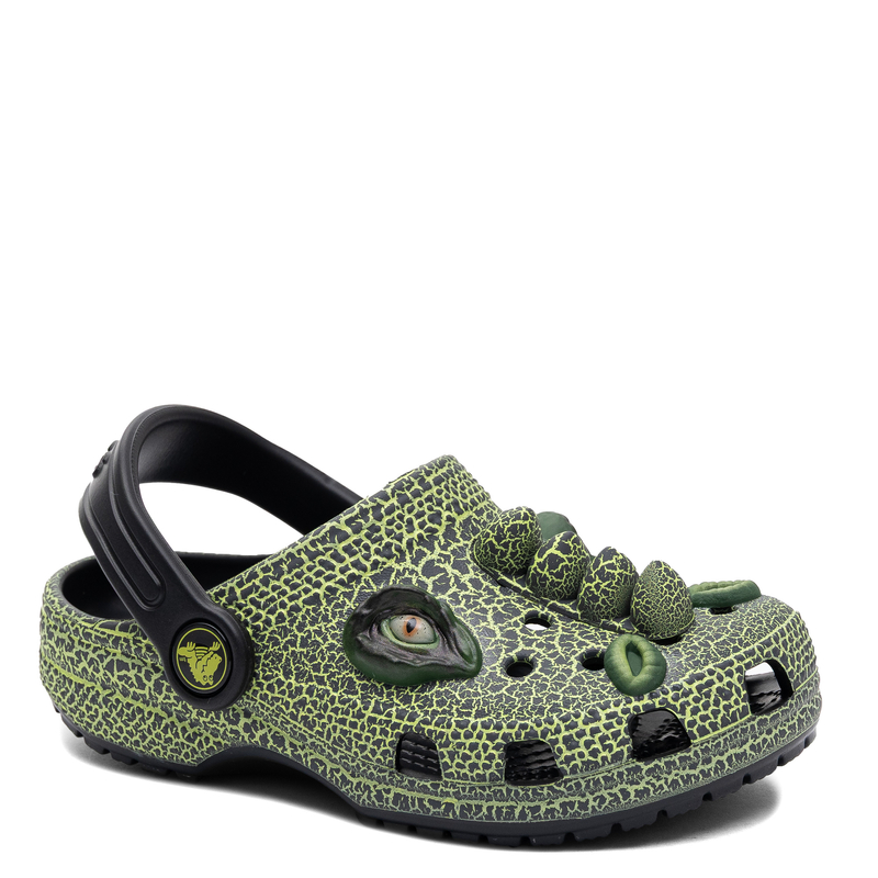 Crocs Classic I Am Crocodile Clog Sandały Dziecięce Dino Zielone 211372-001