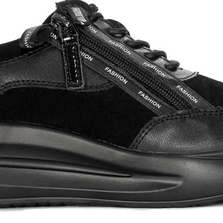T.Sokolski women's Black leather low shoes