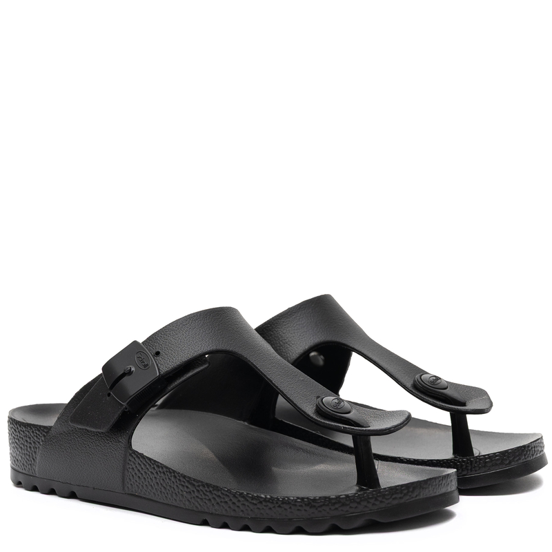 Scholl Japonki Klapki na Platformie Czarne F27454-1004