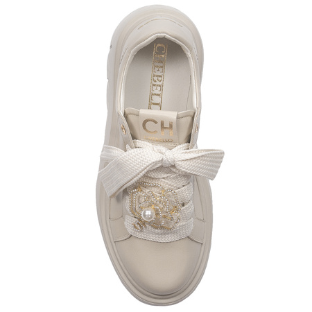 CheBello Women Flat Shoe Beige