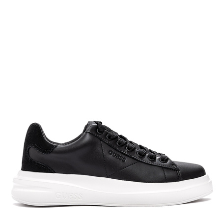 Guess Skórzane Sneakersy Na Platformie Czarny FLPVIBSUE12-BLACK