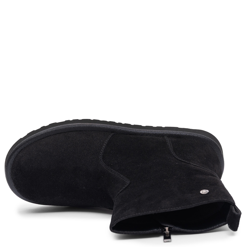 Maciejka Women's Leather Ankle Boots with Zipper Black K7800-01/00-7