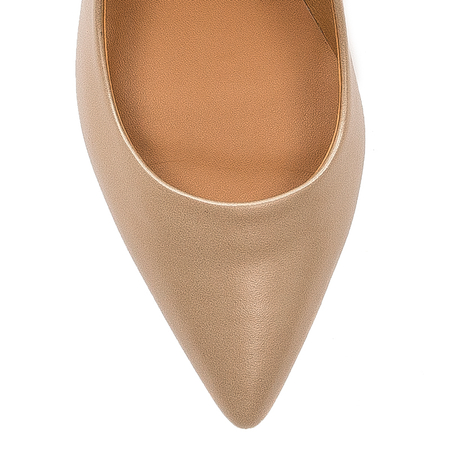 Visconi Casmir Gold leather women's Pumps