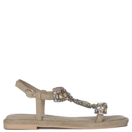 Alma En Pena Suede Sand Sandals