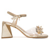 Visconi Women's leather Gold Sandals