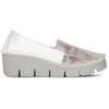 Maciejka 5814A-13/00-1 White&Silver Leather Low Shoes