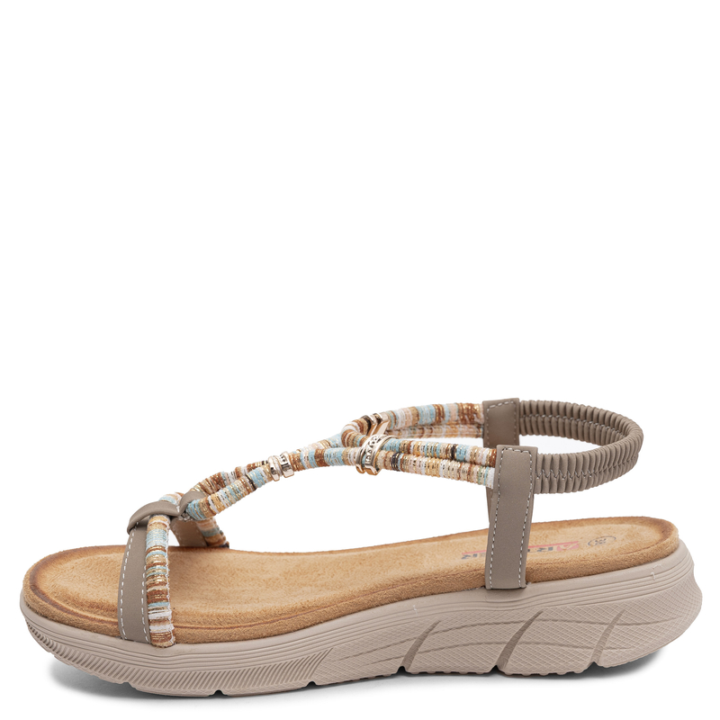 Artiker Sandały Damskie Wielokolorowe 58C0009-BEIGE