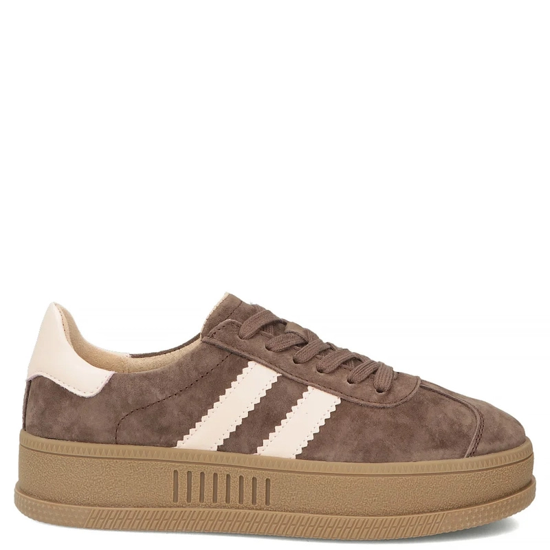 Filippo Zamszowe Sneakersy Damskie Na Platformie Brązowe DP7995-26-D-BR