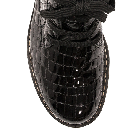 Rieker Black insulated Black leather boots