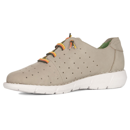 Maciejka Women's Leather Half Shoes Beige