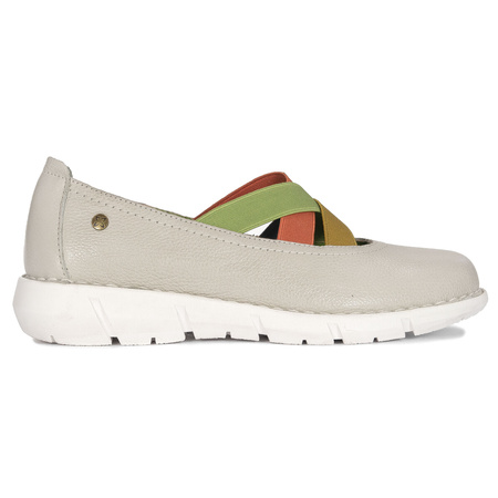 Maciejka Women's Leather Half Shoes Light Ash