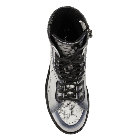 Maciejka Women's Leather Boots Ash White