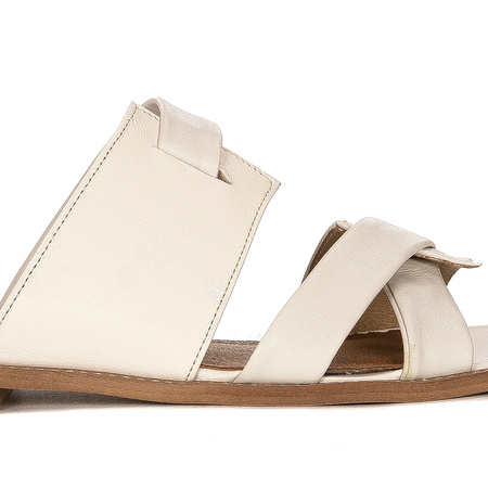 Maciejka Light Beige Women's Slides