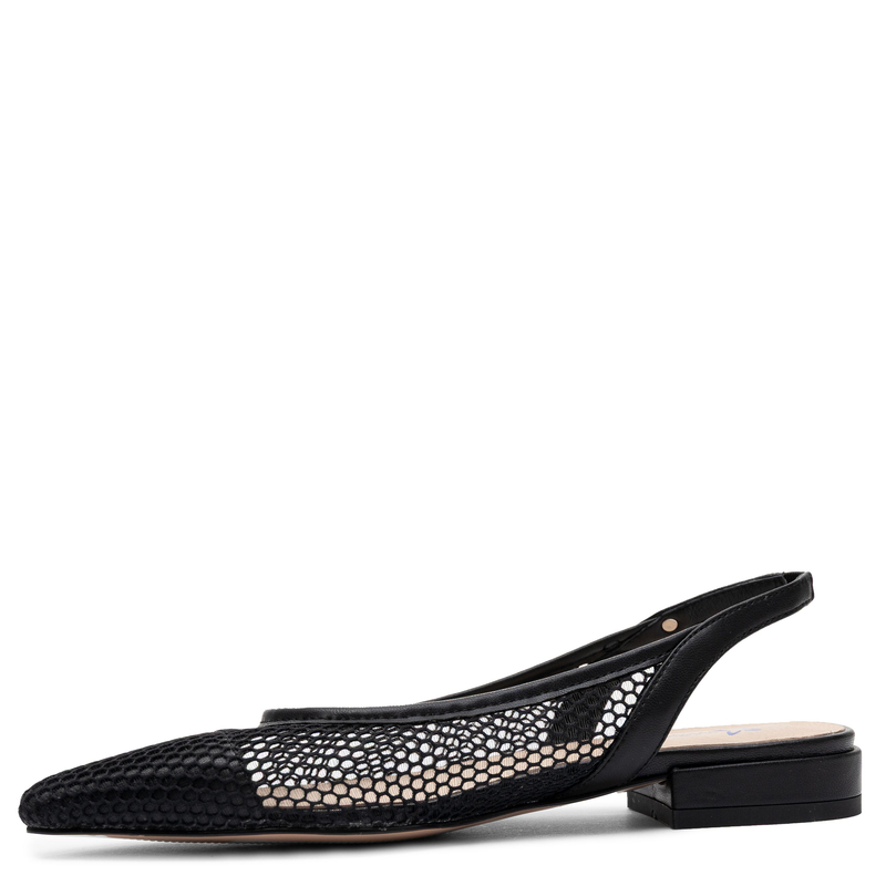 Maciejka Mesh Slingback Flats Pointed Toe Black K7525-01/00-1