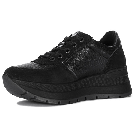 Igi&Co Sneakersy damskie skórzane Czarne