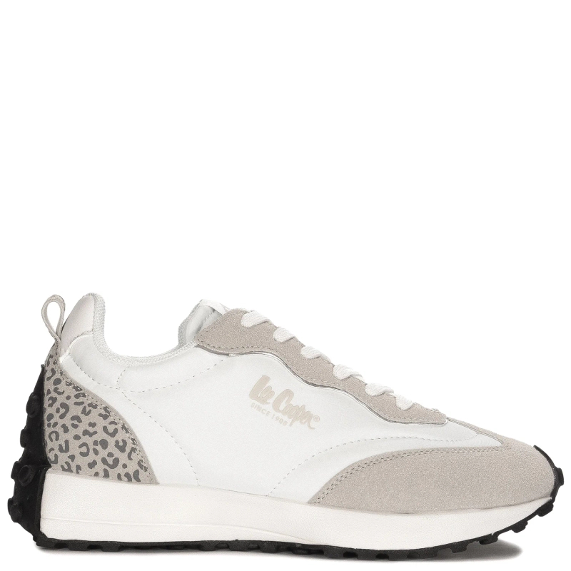 Lee Cooper Women's Platform Sneakers White and Beige.