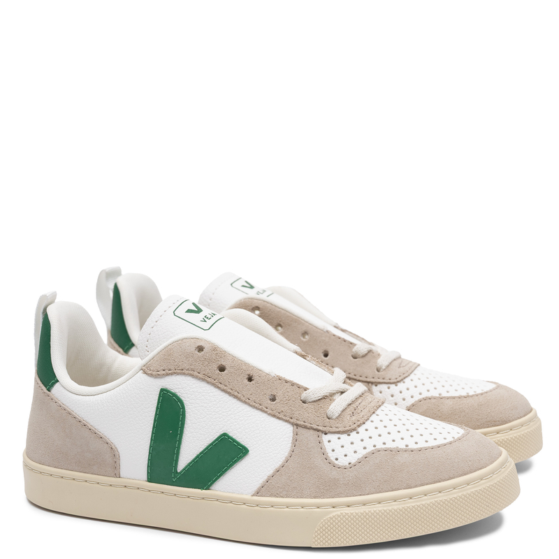 Veja Sneakersy damskie skórzane White Emeraude Almond białe