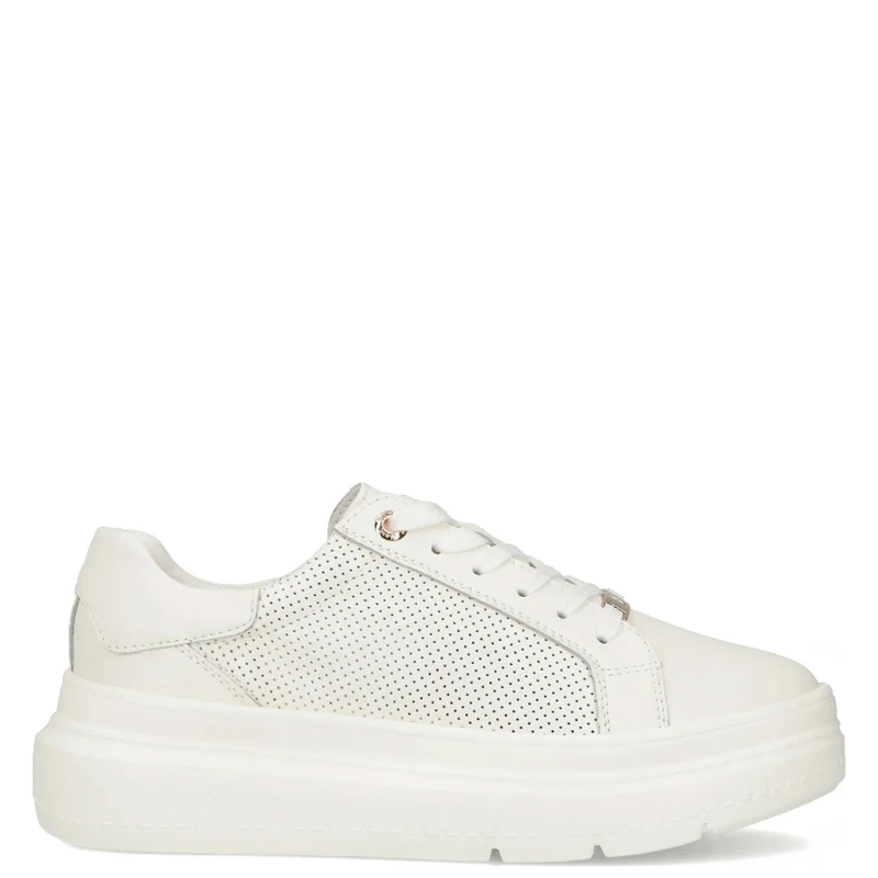 Filippo Leather White Low Shoes