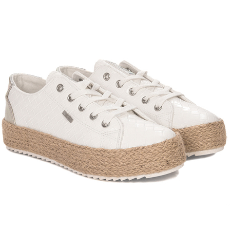 Espadryle Big Star JJ274397 White Białe
