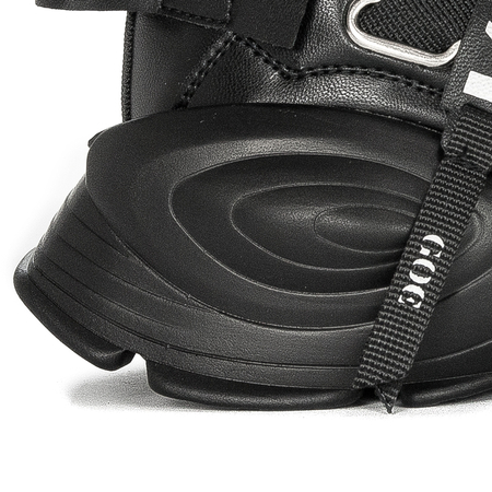 GOE Sneakersy damskie na platformie Black czarne