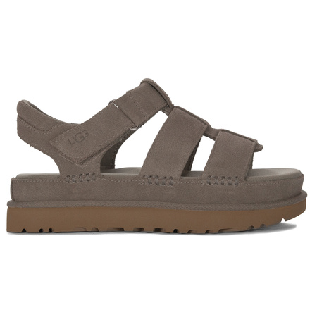 UGG Sandały Damskie Skórzane Goldenstar Strap Grey