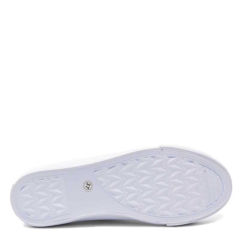 Big Star Białe Klasyczne Trampki Materiałowe Złote Detale TT274772-WHITE