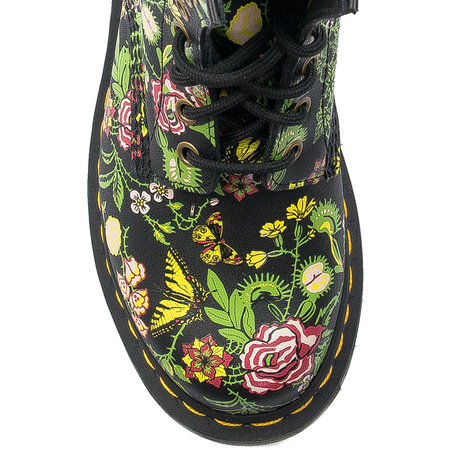 Dr. Martens Botki glany damskie skórzane 1460 Bloom Black