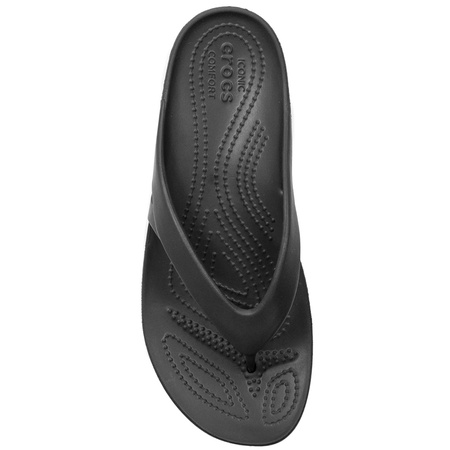 Crocs Klapki japonki damskie Kadee II Flip Black Czarne