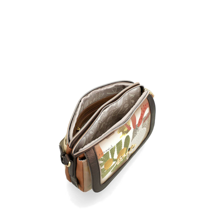 Anekke Artistic Two-Compartment Crossbody Bag With Front Flap Pocket Multicolour 42713-349