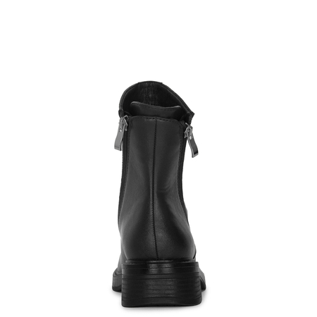 Maciejka Leather Double-Zip Ankle Boots Low Heel 4,5 cm Black A7159-01/00-7