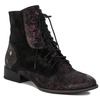Maciejka 06193-01/00-7 Women's burgundy  and black Leather Boots