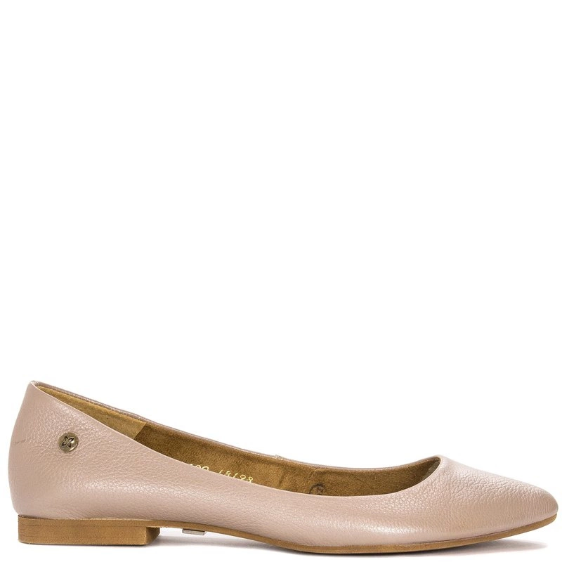 Maciejka 04100-10/00-8 Beige Metallic Ballerina