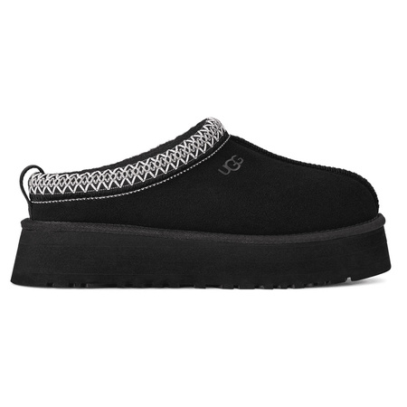 UGG Kapcie Na Platformie Damskie Półbuty Skóra Naturalna Czarny 1174471-BLK